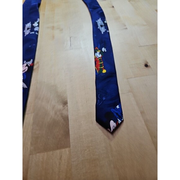 DISNEYLAND Resorts Mickey Steamboat Willie Fantasia Dancing Theme Tie Silk - Picture 7 of 12